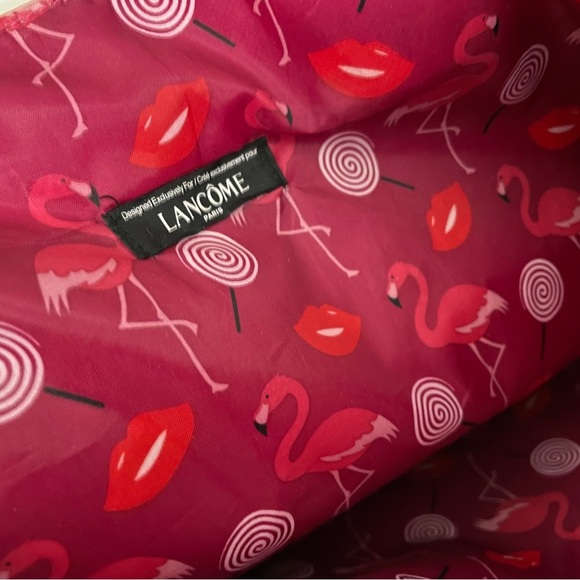 Lancôme Paris Shoulder Bag- Red Pink- Large - Picture 4 of 5